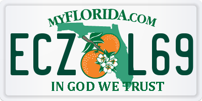 FL license plate ECZL69