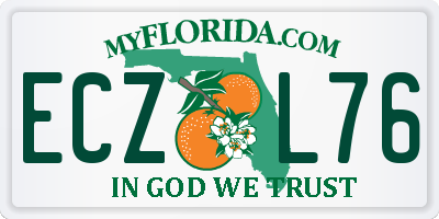 FL license plate ECZL76