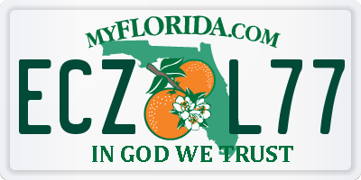 FL license plate ECZL77