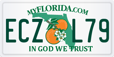 FL license plate ECZL79