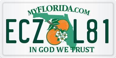 FL license plate ECZL81