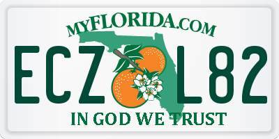FL license plate ECZL82