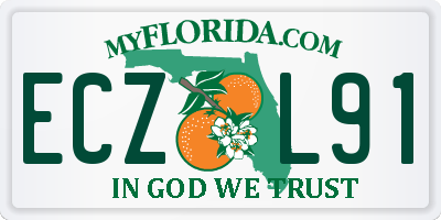 FL license plate ECZL91