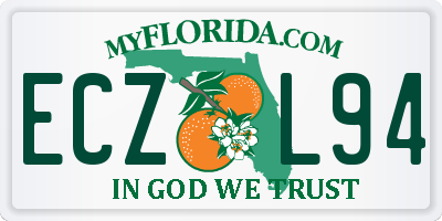 FL license plate ECZL94