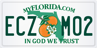 FL license plate ECZM02