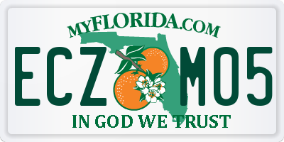 FL license plate ECZM05