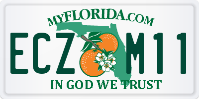 FL license plate ECZM11