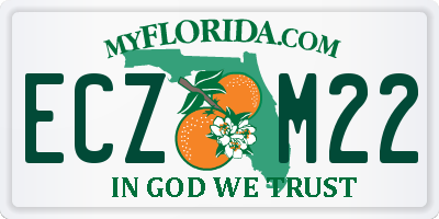 FL license plate ECZM22