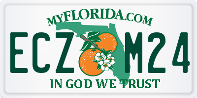 FL license plate ECZM24