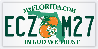 FL license plate ECZM27