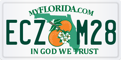 FL license plate ECZM28