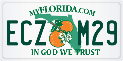 FL license plate ECZM29