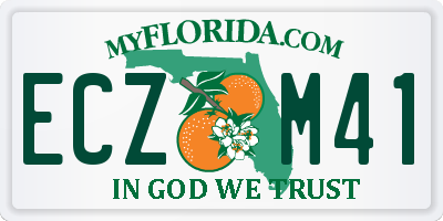 FL license plate ECZM41
