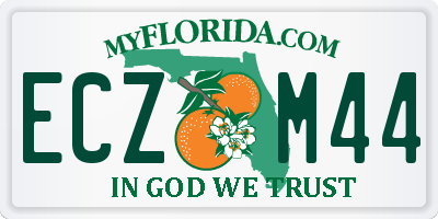 FL license plate ECZM44