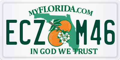 FL license plate ECZM46