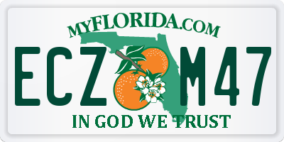 FL license plate ECZM47