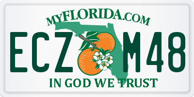 FL license plate ECZM48