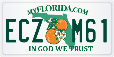 FL license plate ECZM61
