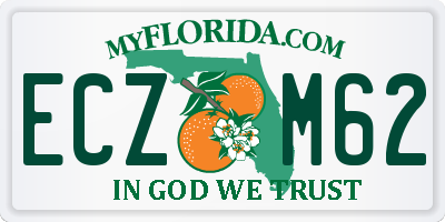 FL license plate ECZM62