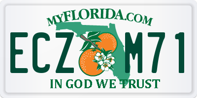 FL license plate ECZM71