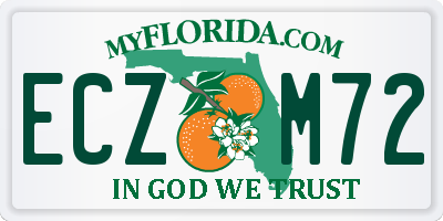 FL license plate ECZM72