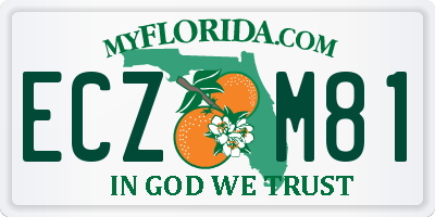 FL license plate ECZM81