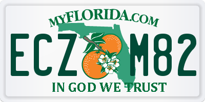 FL license plate ECZM82