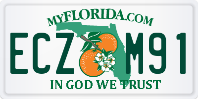 FL license plate ECZM91