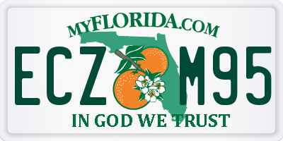 FL license plate ECZM95