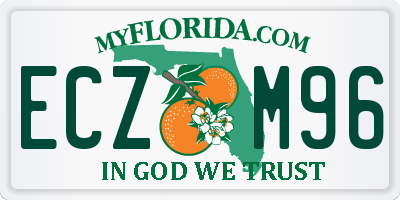 FL license plate ECZM96
