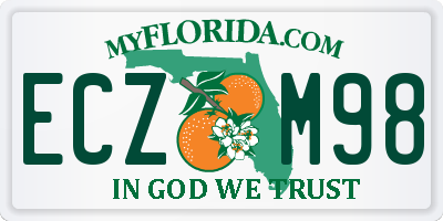 FL license plate ECZM98