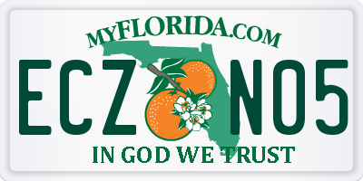 FL license plate ECZN05