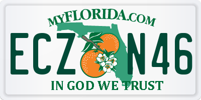FL license plate ECZN46