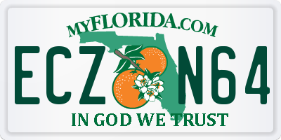 FL license plate ECZN64
