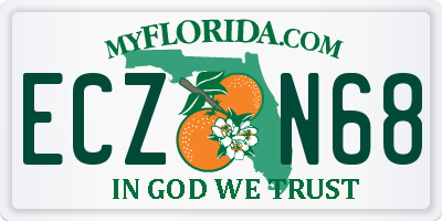 FL license plate ECZN68