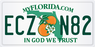 FL license plate ECZN82