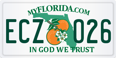 FL license plate ECZO26
