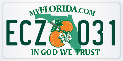 FL license plate ECZO31