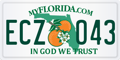 FL license plate ECZO43