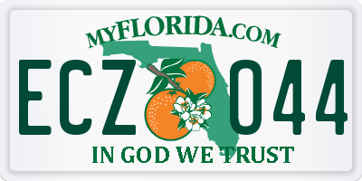 FL license plate ECZO44