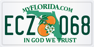 FL license plate ECZO68