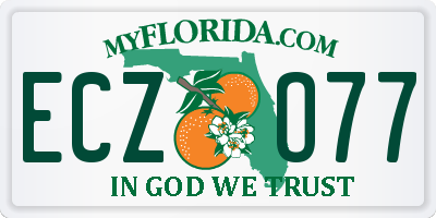 FL license plate ECZO77