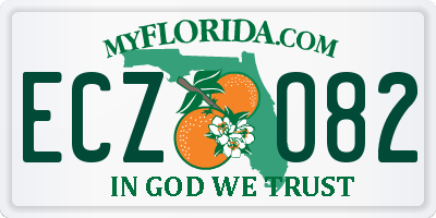 FL license plate ECZO82