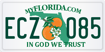 FL license plate ECZO85