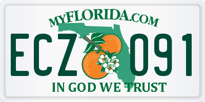 FL license plate ECZO91