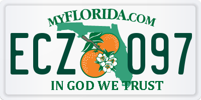 FL license plate ECZO97