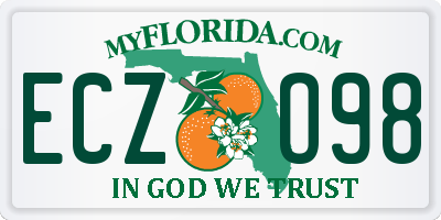 FL license plate ECZO98