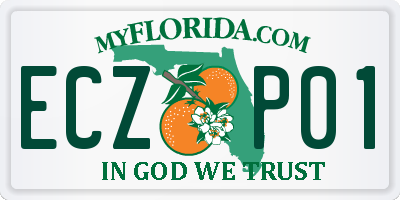 FL license plate ECZP01