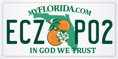 FL license plate ECZP02