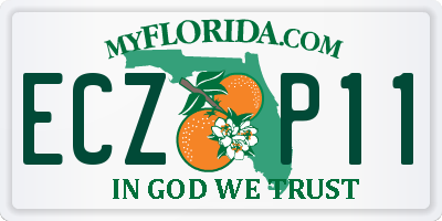 FL license plate ECZP11